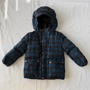 Burberry Toddler/Kids Blue and Black Geometric Puffer Jacket Size 2T